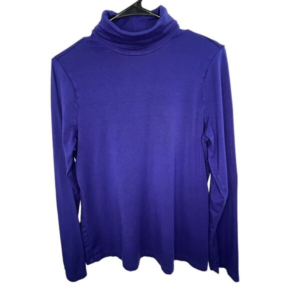 Chico’s Basic Purple Turtle Neck Sweater - Picture 1 of 4
